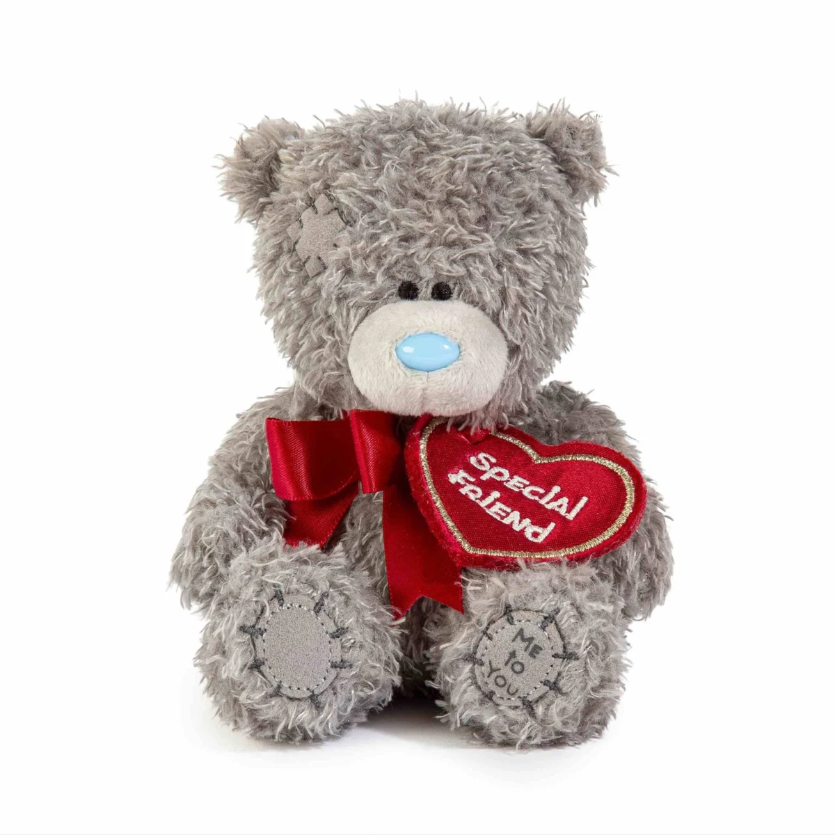 Miś - Special friend z kokardą i zawieszką 11cm