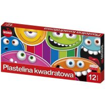Mona Plastelina kwadratowa 12 kolorów