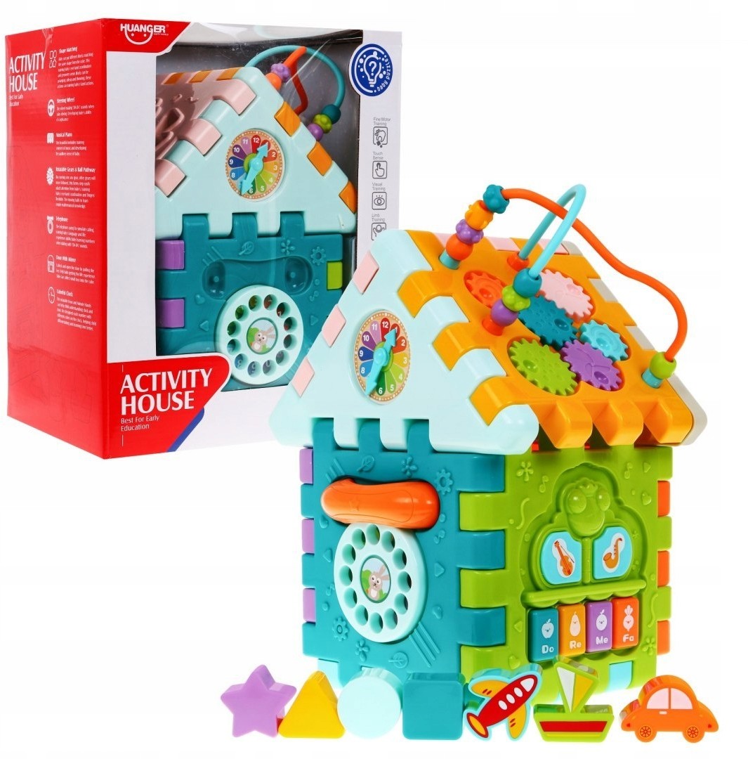Multi-domek Interaktywny ściany Kolorowe Puzzle