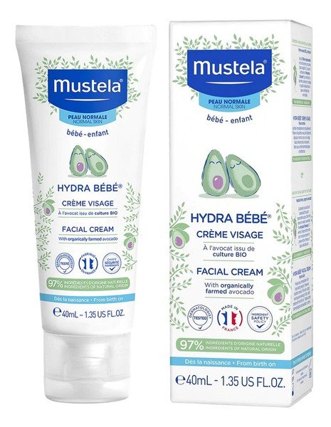 Mustela Hydra Bebe Facial Cream Nawilżający krem do twarzy dla dzieci i niemowląt 40 ml