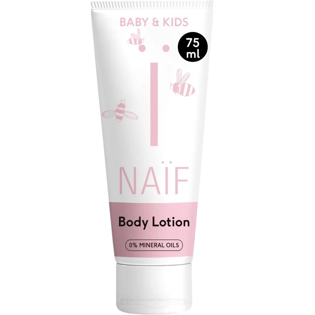 Naif Baby & Kids, nawilżające mleczko do ciała dla dzieci i niemowląt od 1 dnia życia, 75 ml
