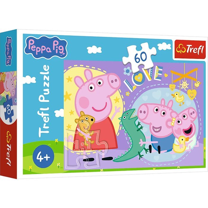 ND01_259403 PUZZLE 60 Szczesliwa swinka /Peppa Pi