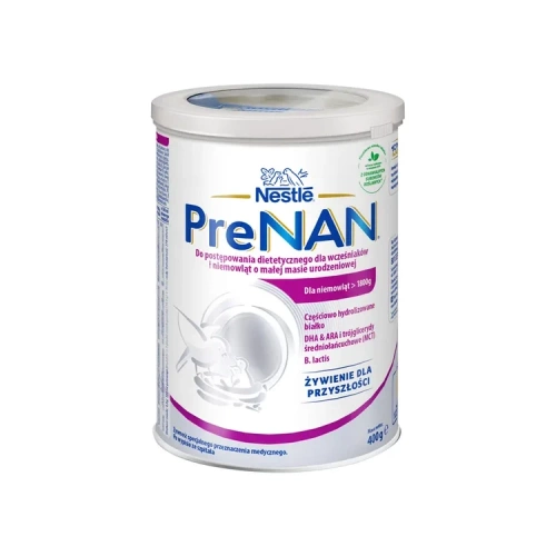 Nestle PreNAN preparat dla wcześniaków i niemowląt o małej masie urodzeniowej 400 g