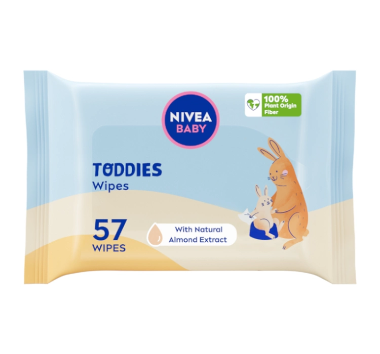 Nivea Baby Toddies chusteczki biodegradowalne 57szt