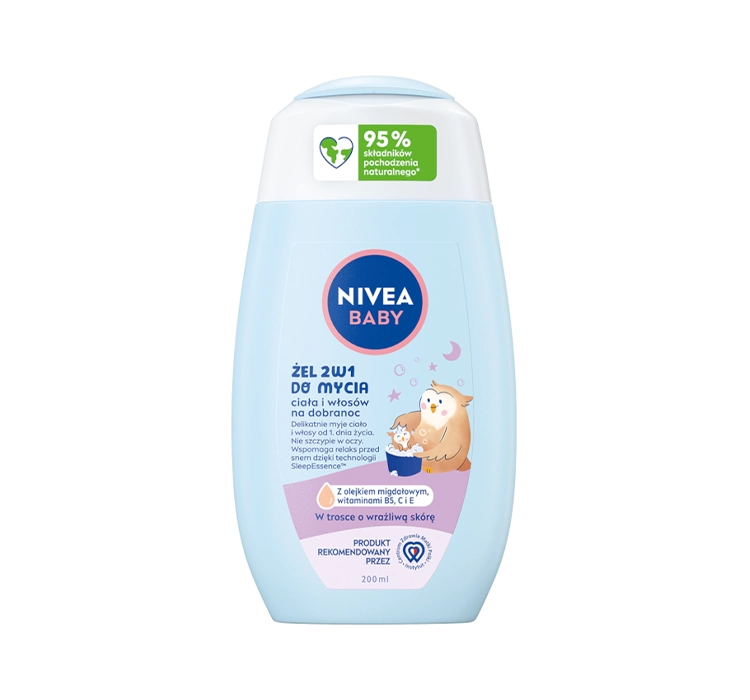 NIVEA BABY Żel 2w1 do mycia ciała i włosów na dobranoc 200 ml