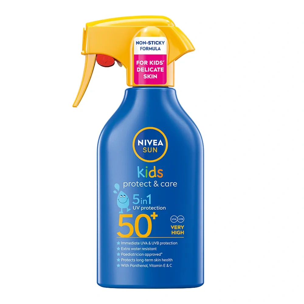 NIVEA SUN Kids Protect & Care spray do opalania dla dzieci z bardzo wysoką ochroną SPF50+ 250 ml