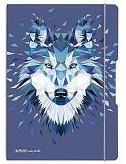 Notatnik A4/2x40K kratka+linia My.Book Flex Wolf