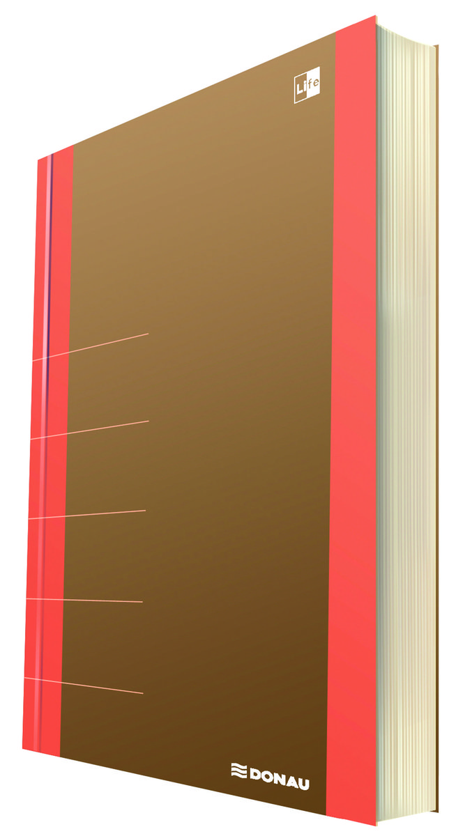 Notatnik Donau Life Organizer 80 kartek Neon pomarańczowy