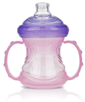 Nuby id989 5pink wylewki kubek niekapek barwowym 4 W 1, Pink