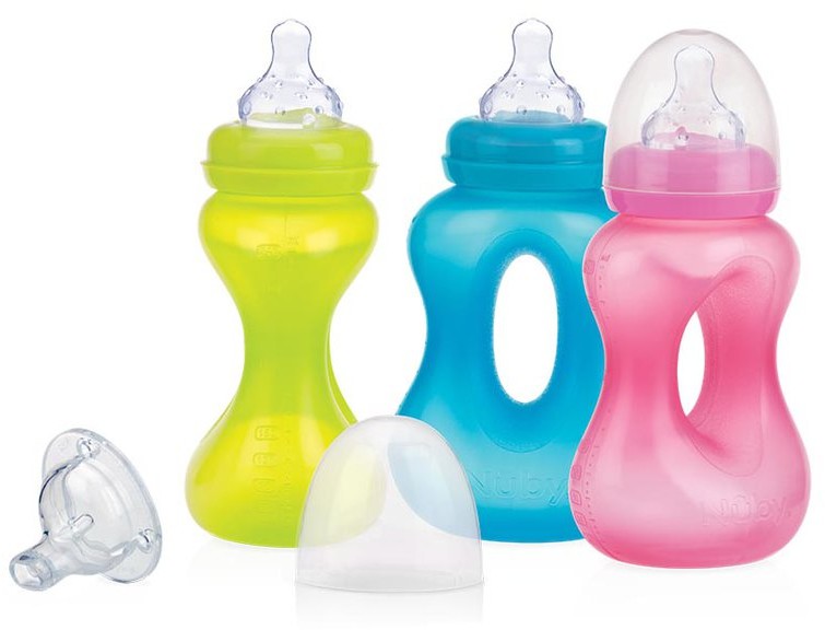 Nuby Kubek niekapek z otworem 240ml MIX ID1241
