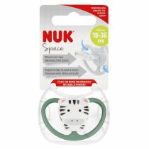 Nuk Smoczek uspokajający silikonowy 18-36m Space Tygrys 10739511