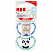 Nuk Smoczek uspokajający silikonowy 6-18m Space 10736366 2 szt.