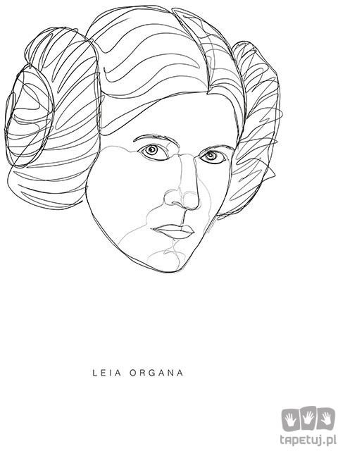 Obraz Komar Star Wars Classic Force Faces Leia WB101 WB101