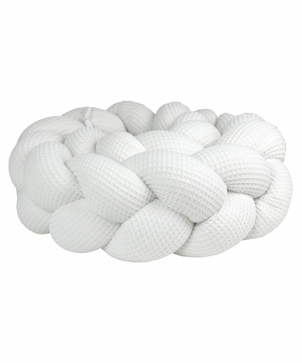 Ochraniacz do łóżeczka warkocz "Wafel biały" - 280cm
