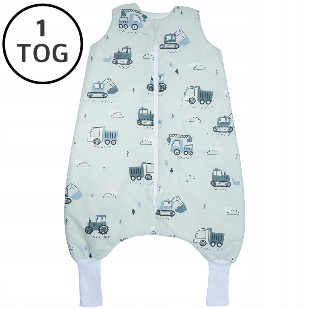 OCIEPLANY ŚPIWOREK Z NOGAWKAMI 56-68 XS 1 TOG BAWEŁNA 100% PRODUKT POLSKI