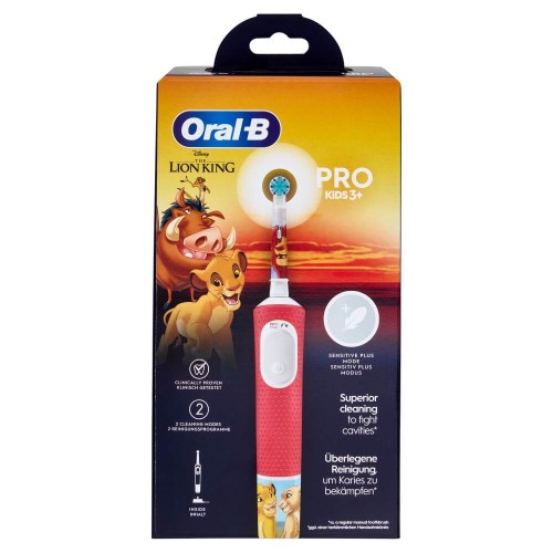 Oral-B Pro Kids 3+ Lion King Szczoteczka elektryczna dla dzieci od 3 lat