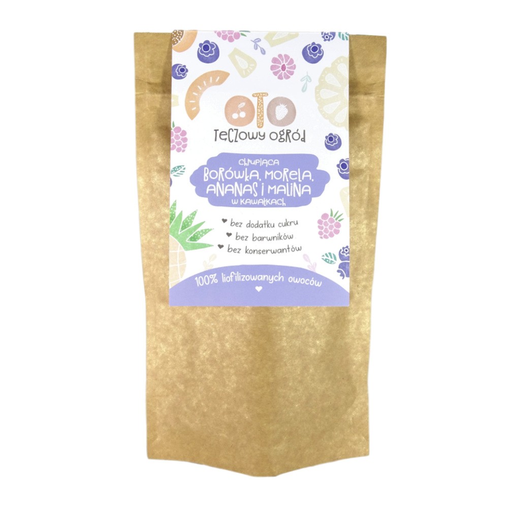 Otolandia Otolandia Liofilizowane owoce Borówka Morela Ananas Malina w kawałkach - 20 g