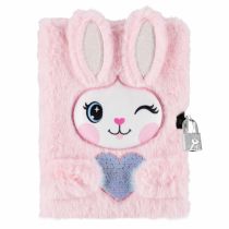 Pamiętnik pluszowy zamykany A5/64 k Rabbit&Hstk STARPAK 541490