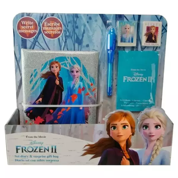 Pamiętnik z gumkami brelokami długopisem Frozen WD20828 1 szt. mix - Kids Euroswan