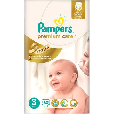 Pampers Premium Care 3 Midi 60 szt.