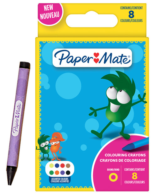 PAPER MATE KREDKI WOSKOWE 8 KOLORÓW 2168273