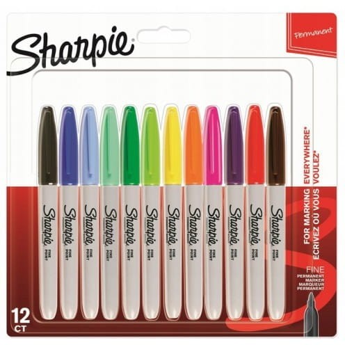 Paper Mate Marker permanentny okrągły 12 kolorów Paper Mate Sharpi 2065404 Wb