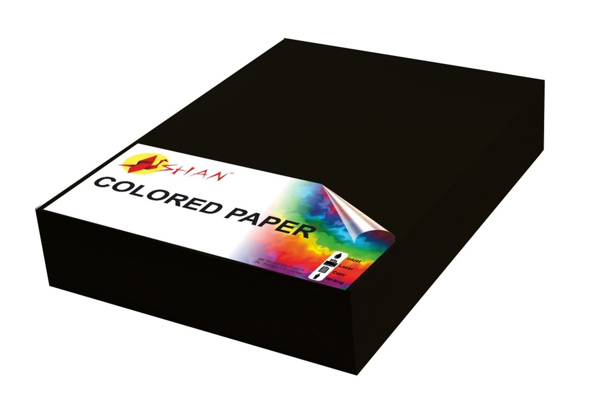 Papier kolorowy A4 80g czarny 500 arkuszy