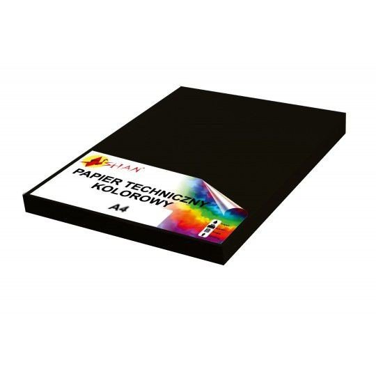Papier techniczny A4 240g czarny 50 arkuszy