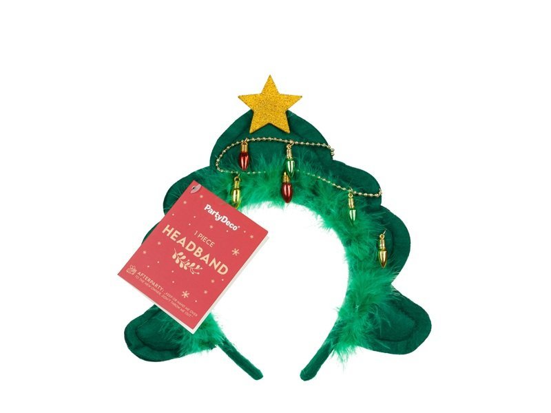 Partydeco Opaska Choinka , 18 , 5X24Cm Mix 92020