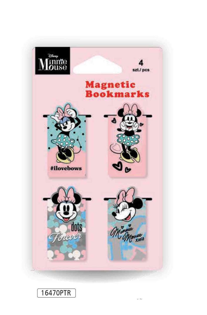 PATIO, Zakładka magnetyczna Minnie Mouse, 4 szt.