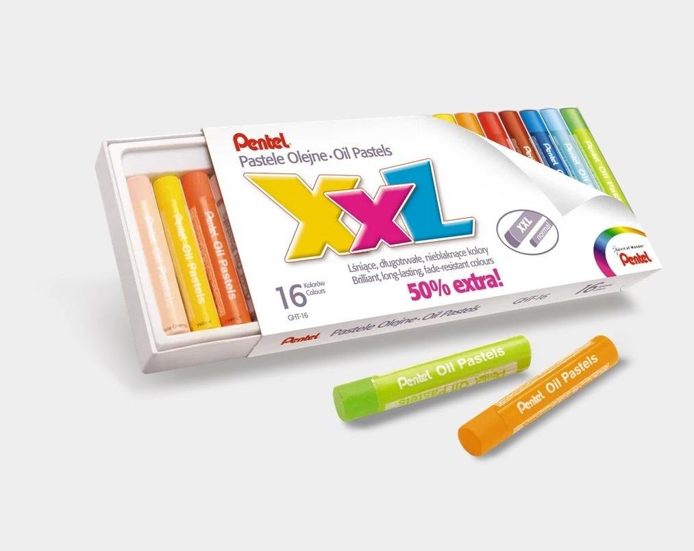 Pentel PASTELE OLEJNE 16 KOLORÓW XXL PENTEL 3+