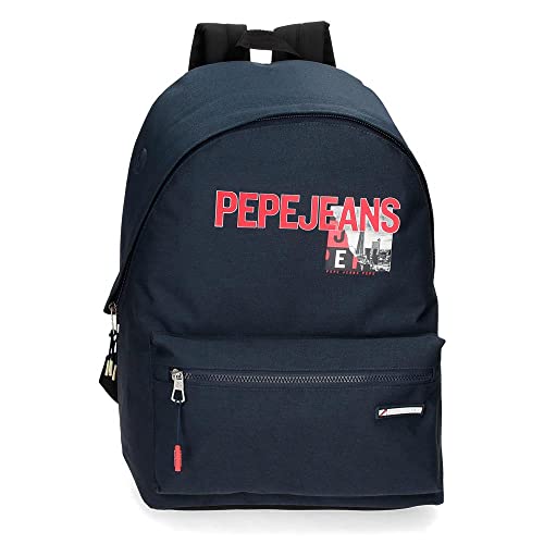 Pepe Jeans Dikran plecak szkolny, niebieski, 31 x 44 x 15 cm, poliester, 23,87 l, niebieski, plecak szkolny, niebieski, Plecak szkolny