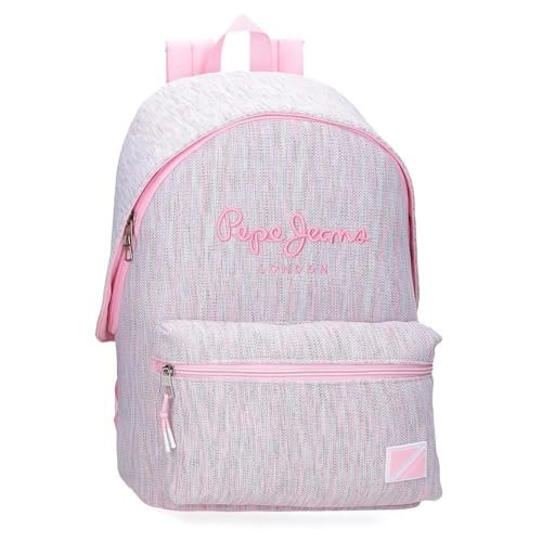 Pepe Jeans Miri Plecak szkolny Adaptacyjny na wózek Różowy 31x44x17,5 cms Poliester 22,79L by Joumma Bags, Różowy, Plecak szkolny adaptacyjny do wózka
