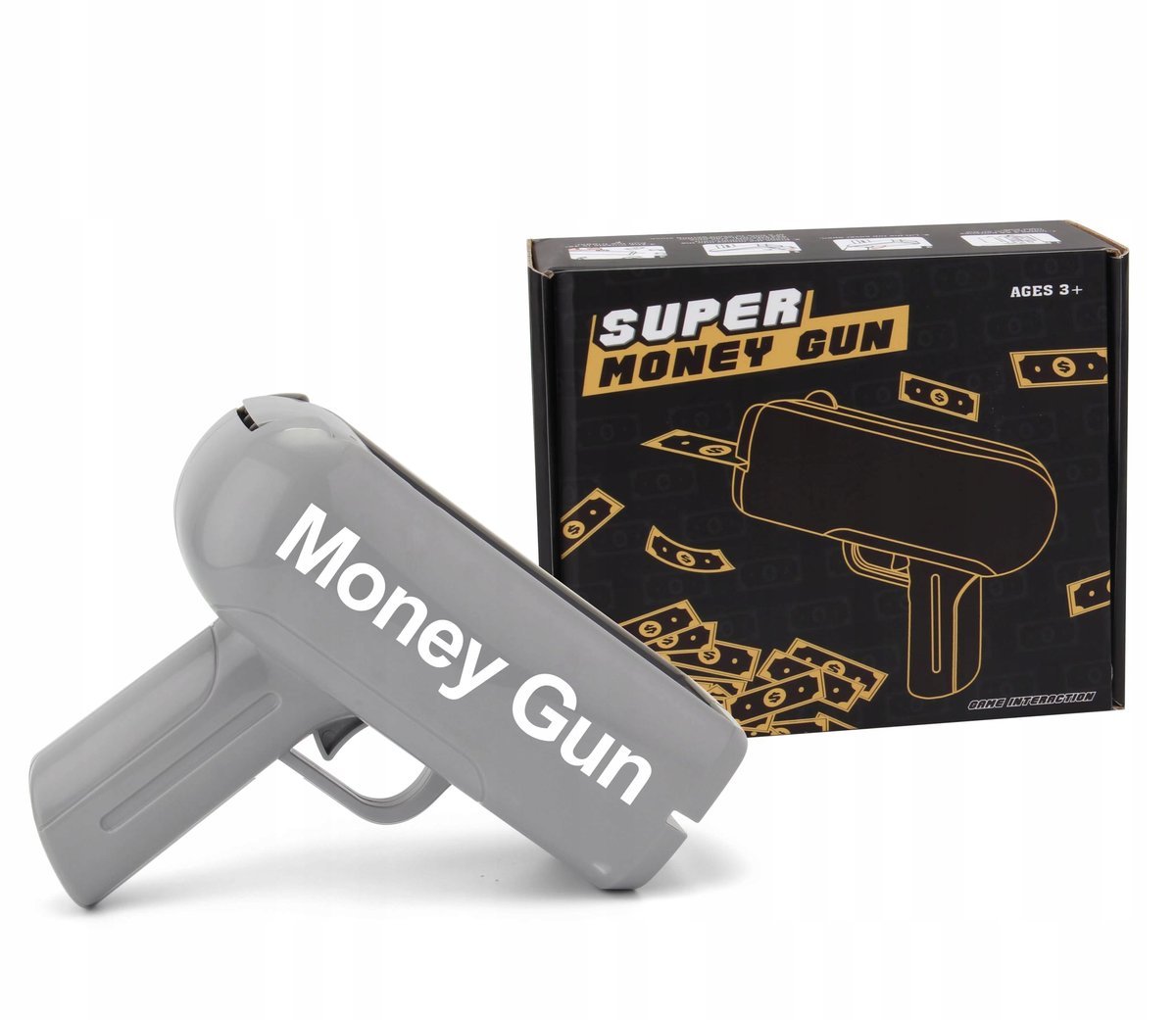 Pistolet Na Banknoty Wyrzutnia Pieniedzy Wraz Z 100 Banknotami