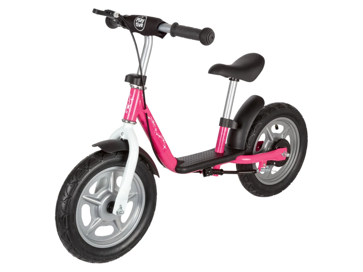 Playtive Rowerek biegowy z ergonomicznym siodełkiem (Różowy)