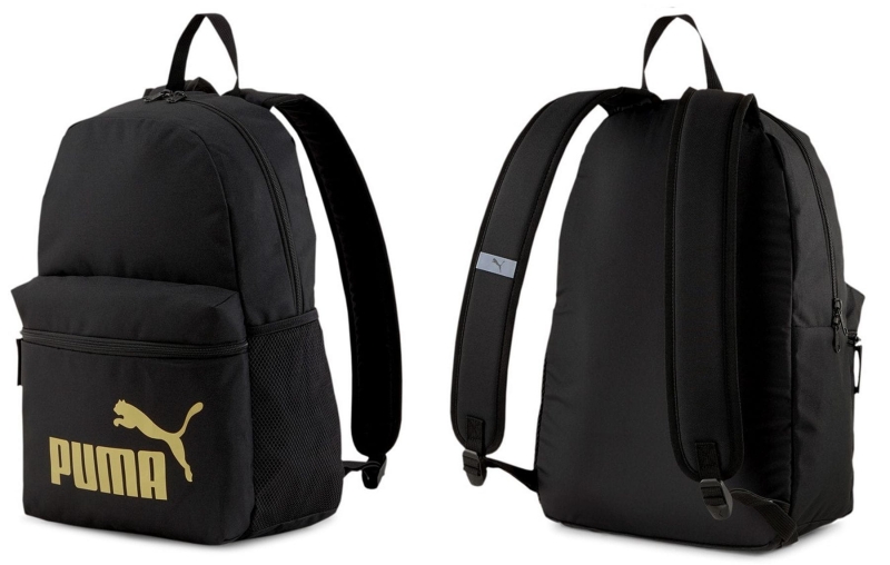 Plecak szkolny sportowy PUMA unisex, złoty nadruk