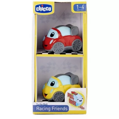 Pojazdy turbo kula przyjaciele 2szt Chicco