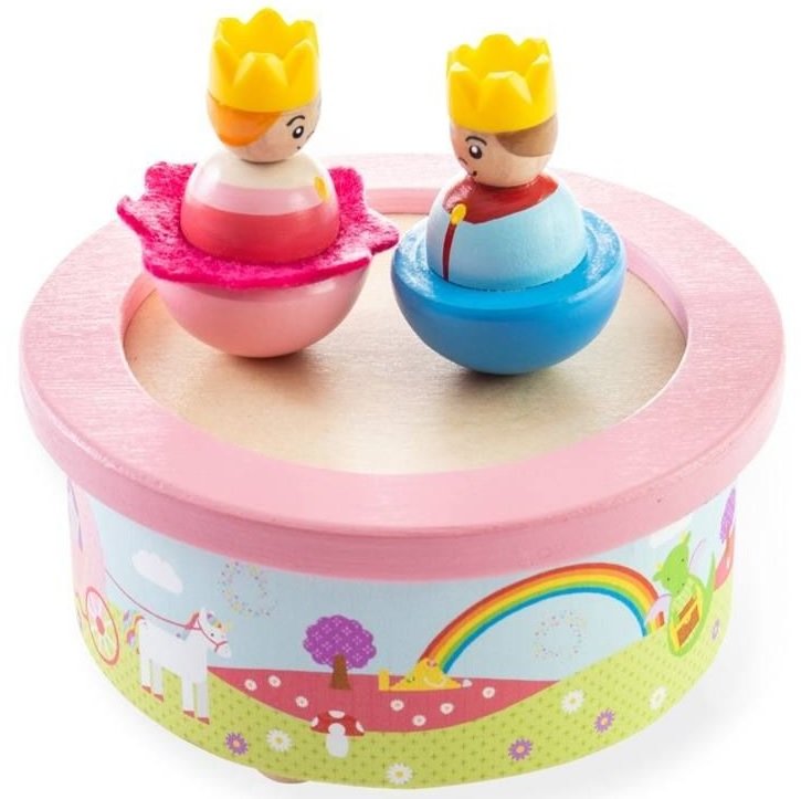 Pozytywka drewniana Fantasy music box król i królowa dla dziewczynki BigJigs