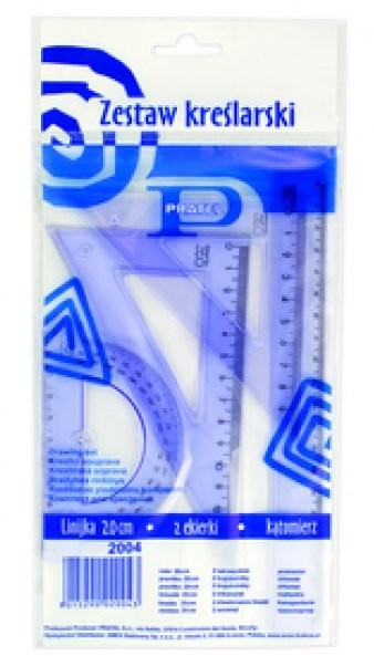 Pratel Zestaw geometryczny z linijką 20cm LIP.113