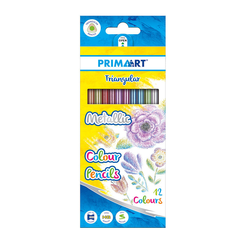 Prima Art Kredki ołówkowe 12kol/180 Metalc Troj Pa Pud12/144