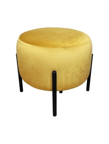 Pufa WILFRED MG VELVET żółta - POLECA nas aż 98% klientów - ZAMÓW (91 822 80 56)