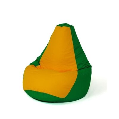 Pufa worek GO GIFT Gruszka Zielono-żółty XL 130 x 90 cm