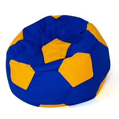 Pufa worek GO GIFT Piłka 12 Chabrowo-żółty XXL 140 cm