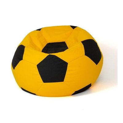 Pufa worek GO GIFT Piłka 9 Żółto-czarny XL 120 cm