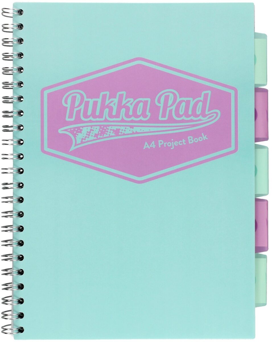PUKKA PADS Kołozeszyt A4/200str kratka Pastel Projekt Book morski