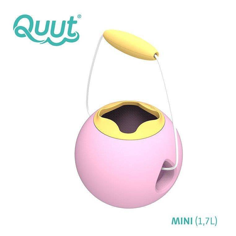 Quut Małe wiaderko wielofunkcyjne Mini Ballo Sweet Pink + Yellow Stone