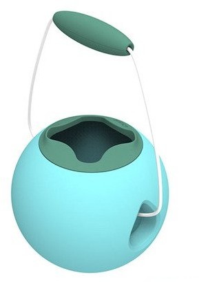 Quut Małe wiaderko wielofunkcyjne Mini Ballo Vintage Blue + Mineral Green