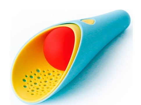 Quut Zestaw 2 Łopatek Wielofunkcyjnych Z Piłeczką Cuppi Banana Blue - Quut