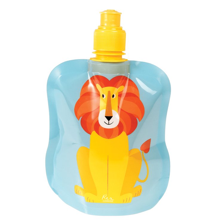 Rex London Zwijany bidon na wodę, Lew Charlie, 200 ml, Rex London 27788