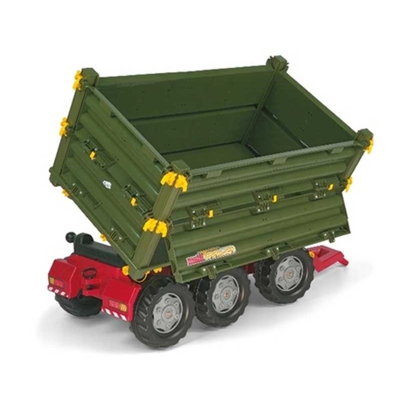 Rolly Toys Przyczepa Multi Trailer 3 Osie Zielona